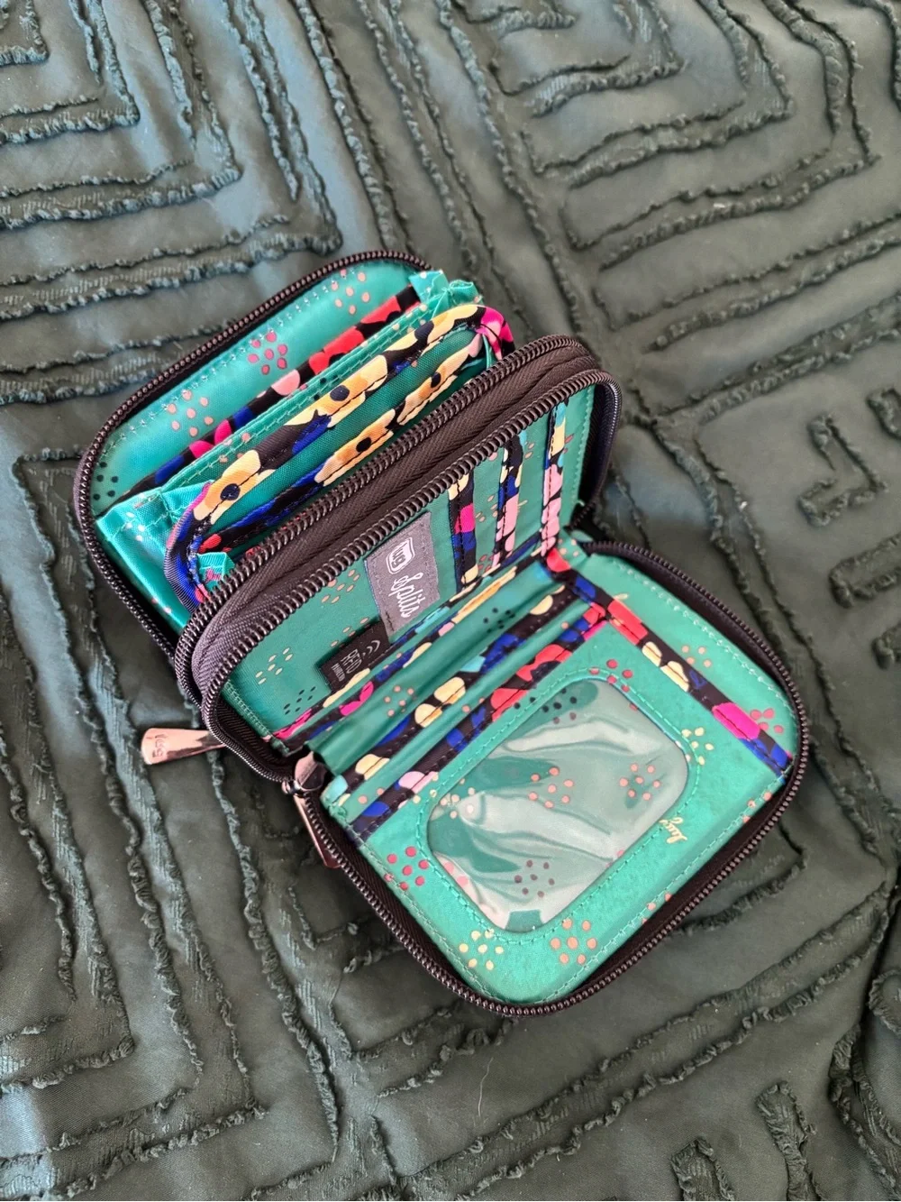 Lug coral Ranger with wildflower Splits and circle pouch set